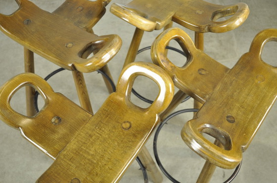 Image 1 of Sgabelli da bar speciali vintage brutalisti spagnoli Marbella, 1970 Spagna