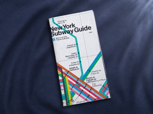 Original 1978 New York Subway Map by Massimo Vignelli, MTA Subway Guide Vintage, Rare Italian Graphic Design – posters, Paper
