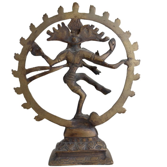 Shiva Nataraja indiano in bronzo e realizzato manualmente. – Sculture, Bronze, Brass (photo 5 of 10)