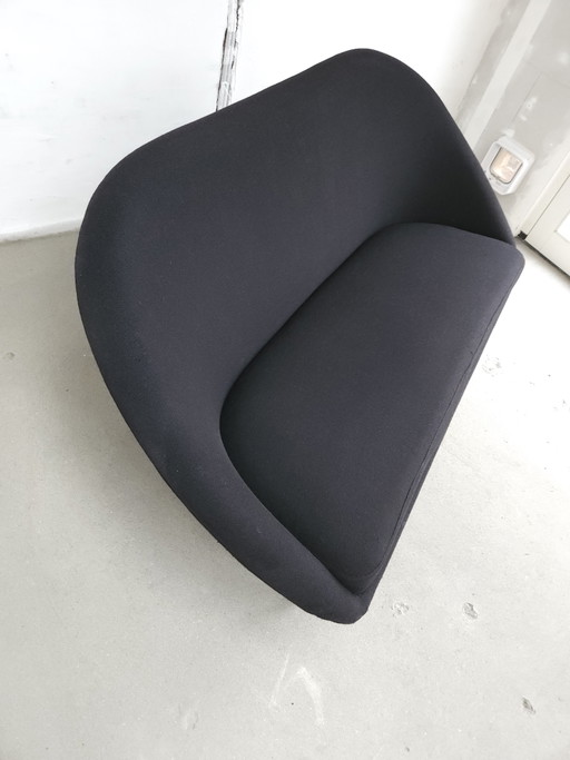Artifort F815 Design Bank – Theo Ruth – Zwart Wol – Vintage – 2 zitsbanken, Wool (photo 2 of 15)