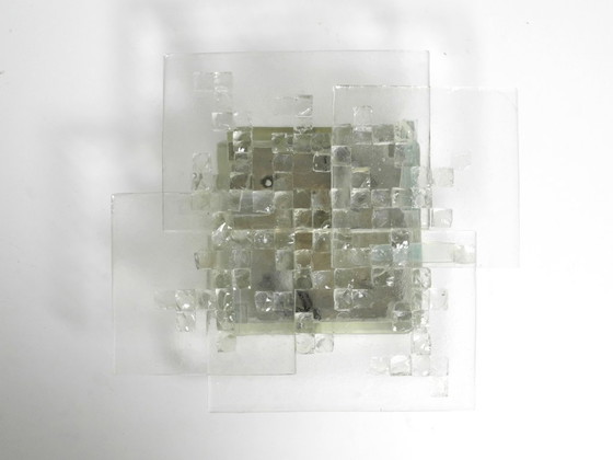Image 1 of Preciosa lámpara de pared de cristal de Murano de Albano Poli para Poliarte, Italia, años 70.