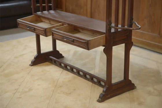 Mahogany cabinet Art Nouveau 1900s – Coat racks, Wood, Copper (photo 6 of 12)