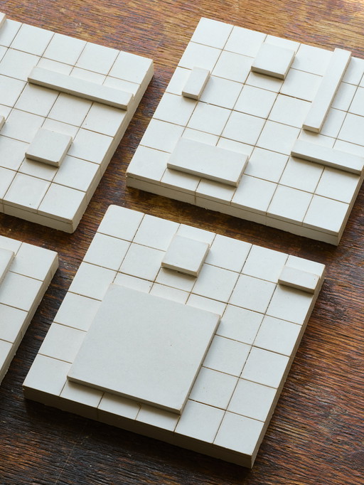 Set Of 3 Brutalist Wall Objects