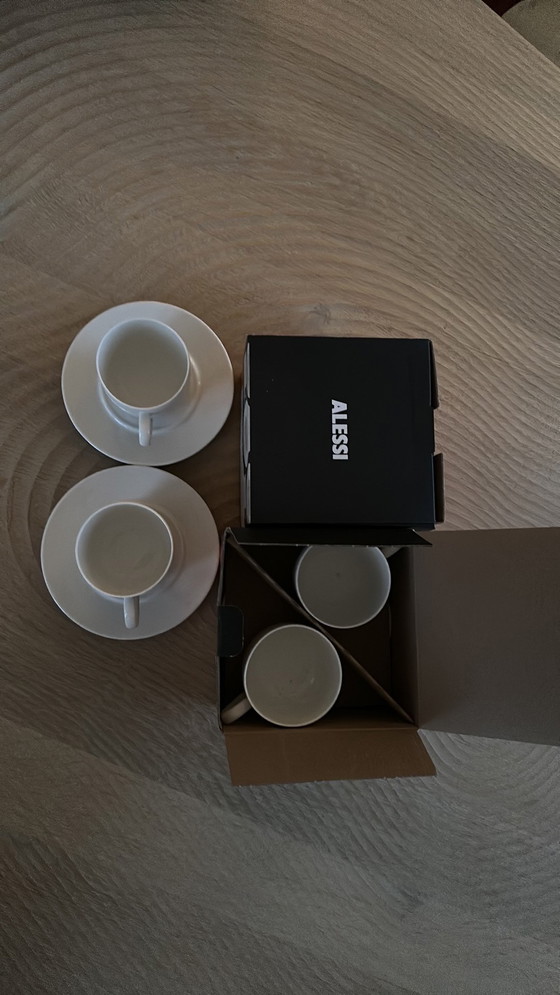 Image 1 of Alessi - La Bella Tavola - 4x tazza con piattino -NEW-
