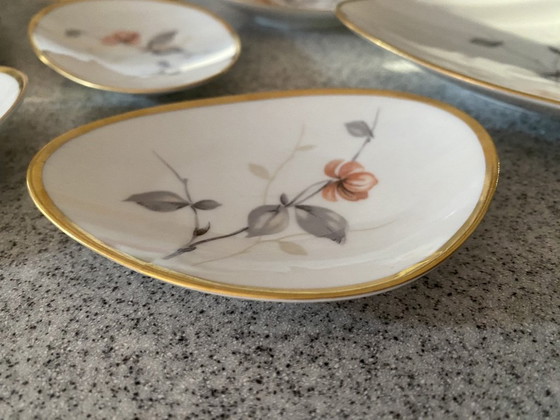 Image 1 of Set di stuzzichini "Uovo Biologico" di KPM Germania, metà del XX secolo - 7 pezzi