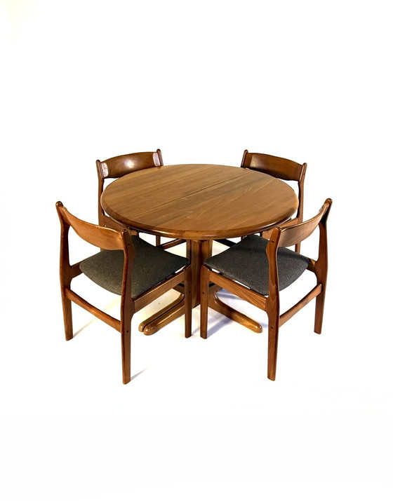 Image 1 of Table de salle à manger extensible vintage danoise, Juul Kristensen '70