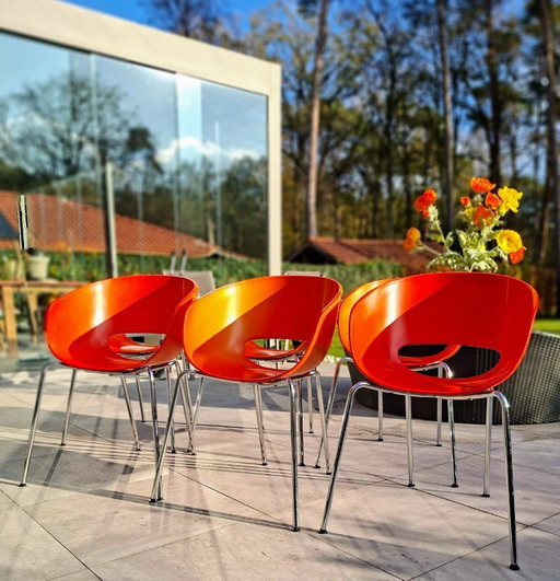 Set di 6 sedie vintage Sintesi Orbit Large – iconico design italiano