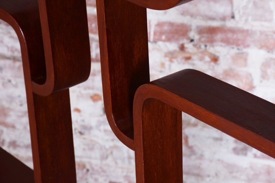 Restored Midcentury Divider, By Ludvik Volak, Revived Polish, Czech, 1960s – Room screens, Wood (photo 3 of 9)