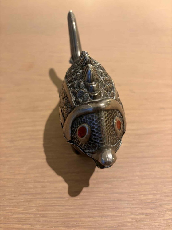 Image 1 of MCM Metal Fish Box, originariamente un posacenere