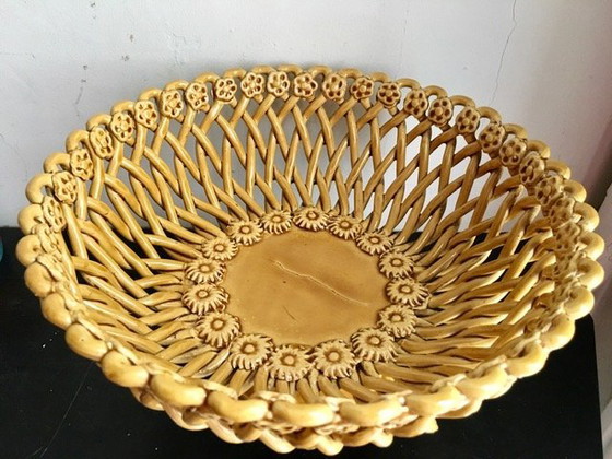 Image 1 of Cesta de cerámica Diseño francés Maison Pichon Uzés