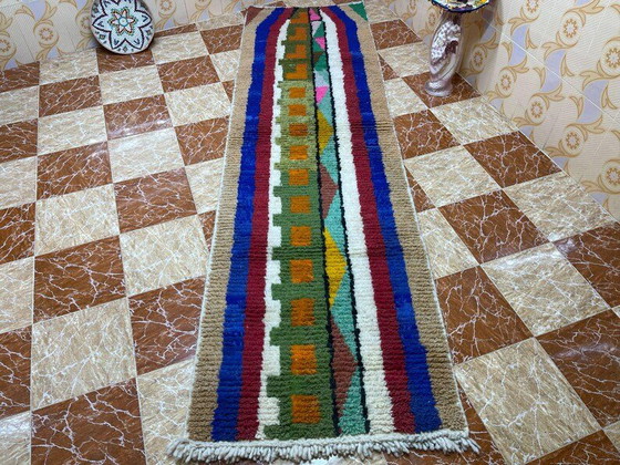 Handwoven Moroccan Berbere Runner Rug 100/300 – Tapis, Wool (photo 2 of 9)