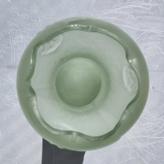 Image 1 of Josef Rindskopf frosted Pepita Vase Art Nouveau 