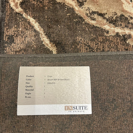 Image 1 of Brinker Carpets Onyx Dessin 884 Braun Schwarz 200x300 Teppich