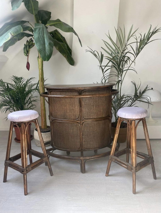 Bar design boho riet