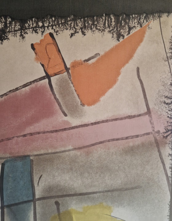 Image 1 of Serviette murale XL Robert Jacobsen, art du milieu du siècle, 210 x 130 cm