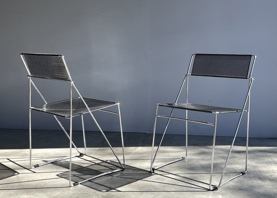 Image 1 of Hybodan AS / Vintage Nuova X-Line Stackable Chairs / Niels Jørgen Haugesen / 1970s Denmark
