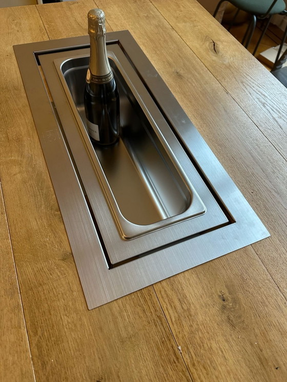 Esstisch aus Eiche, 3 Meter – Esstische, Metal, Wood (photo 6 of 8)