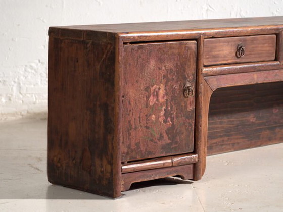 Antiker bemalter niedriger Schrank aus Kiefernholz – China, circa 1900 – Sideboard, Iron (photo 21 of 40)