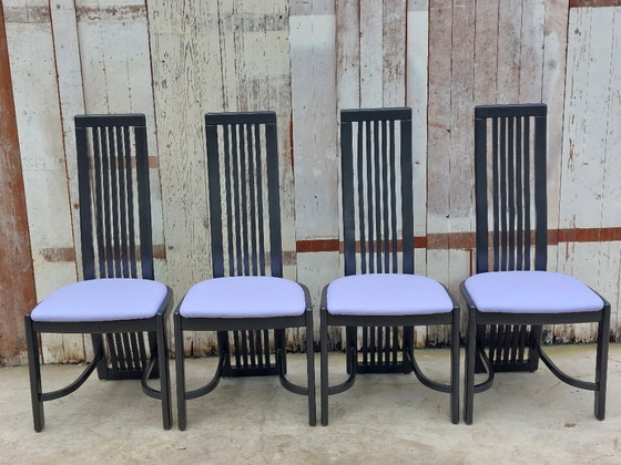 Image 1 of Sedie modello L4k 252 di Liberty, set di 4. Design