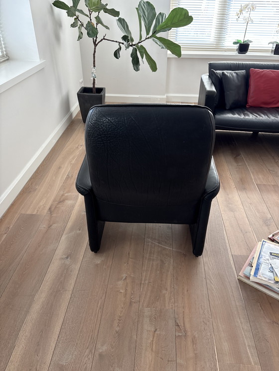 Image 1 of Zwart leren Relax  fauteuil leolux?