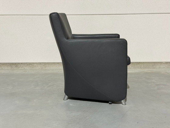 Poltrona Leolux Dolcinea - pelle grigia - come nuova, Poltrone, Metallo, Grigio, Modern (foto 6 di 8)