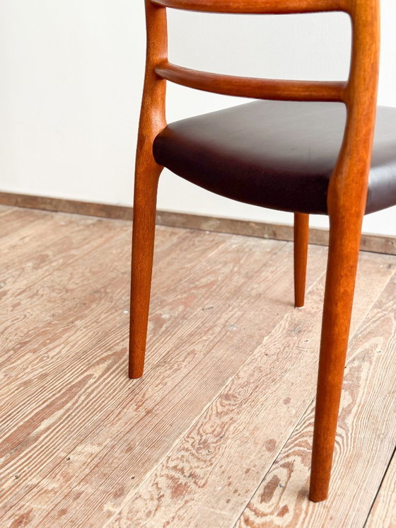 Image 1 of Niels O. Møller Modell 82, Embassy Chair in Teak und Leder, für J.L. Moller