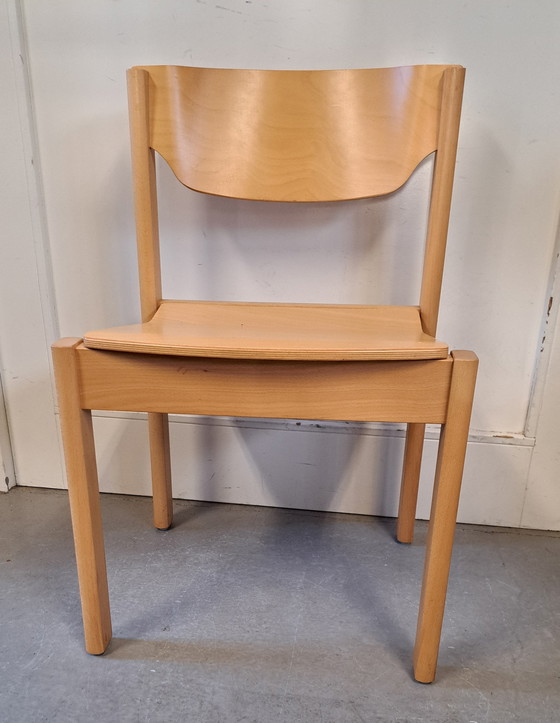 Image 1 of 6 sedie di design danese, impilabili.