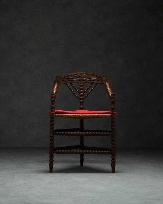 Image 1 of triangular century bobbin chair