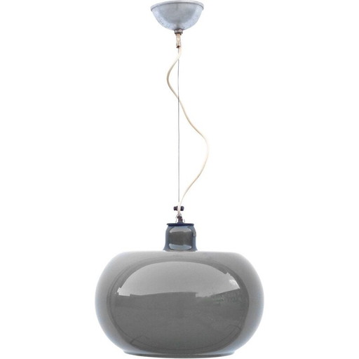 Vintage Plafondlamp in glas Alessandro Pianon Lumen Italië 1960
