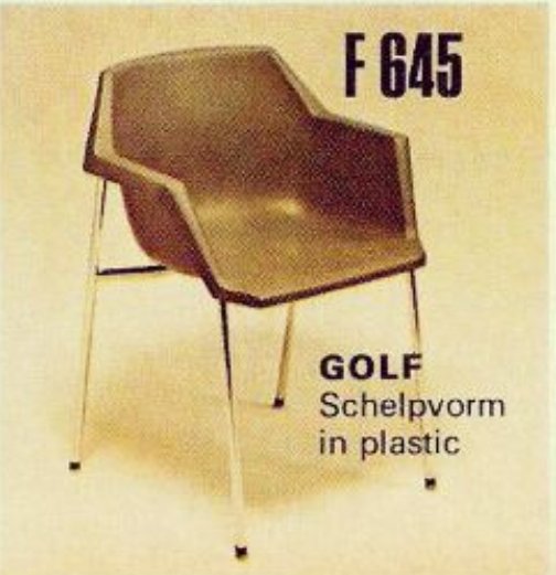 6 sillas de diseño modelo "Golf", diseño de J.P. Emonds - 1972 – Meurop, Sillas y sillones, Metal, Plastic (photo 5 of 5)