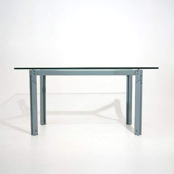 Image 1 of Table with rectangular glass top by Bruno Brunati and Carlo Zerbaro for Cidue, 1980s