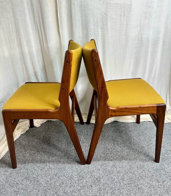 Danish Design Erik Buch Model 89 Teak Mid Century Dining Chairs, Anderstrup Møbelfabrik, Wood, Brown (photo 9 of 14)