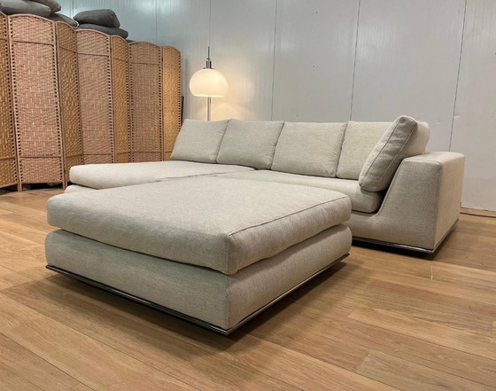 Image 1 of Minotti Hamilton Corner Sofa + Stool | Warranty