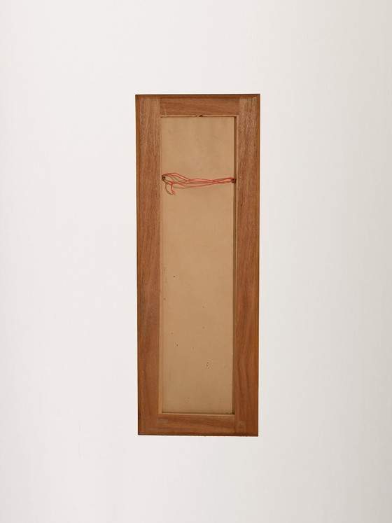 Image 1 of Scandinavische wandspiegel van mahoniehout, jaren 1950