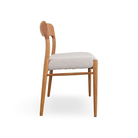 Image 1 of JL Moller's Model 75 chair, Niels Otto Møller, teak Danish upholstery