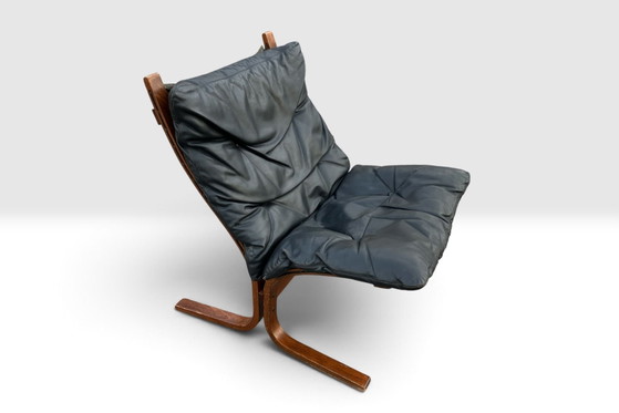 Ingmar Relling "Siesta" Lounge Chair Westnofa 1965 – Poltrone, Pelle, Legno, Vintage (photo 5 of 8)