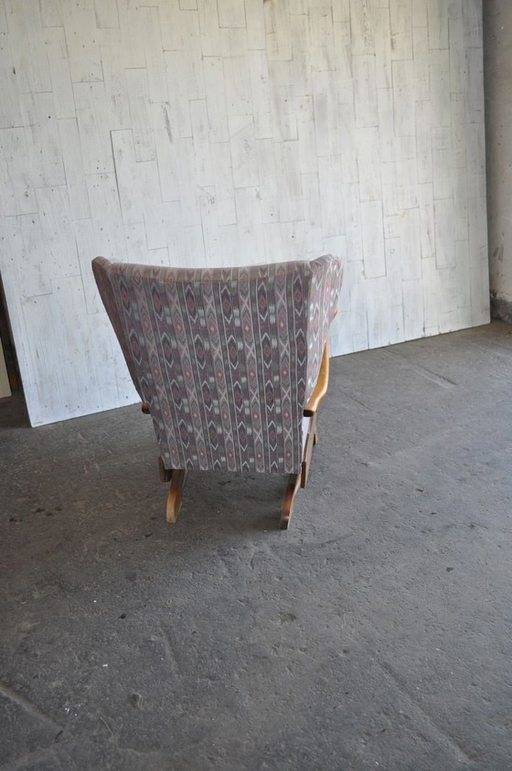 Sedia a Dondolo in Legno Mid-Century, Anni '50 – Sedie a dondolo, Mid Century Modern (photo 5 of 8)