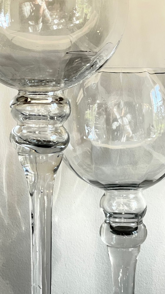 Image 1 of Vintage XL kristallen theelichthouders