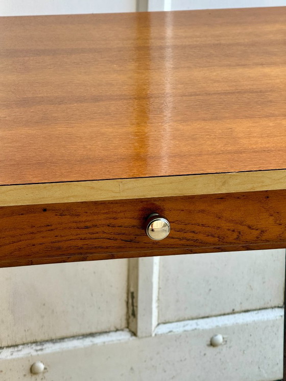 Tavolino / Scrivania piccola in laminato e legno, 1 cassetto – Scrivanie, Metal, Plastic (photo 5 of 12)