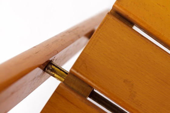 Image 1 of 1 of 4 Vintage Folding Chair, 1950s–1960s German Design, Beech Wood, Mid-Century Modern Chair