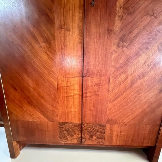 Image 1 of Armoire/vestiaire Art Déco - fabriquée en Allemagne dans les années 1930, rangement élégant pour vêtements longs