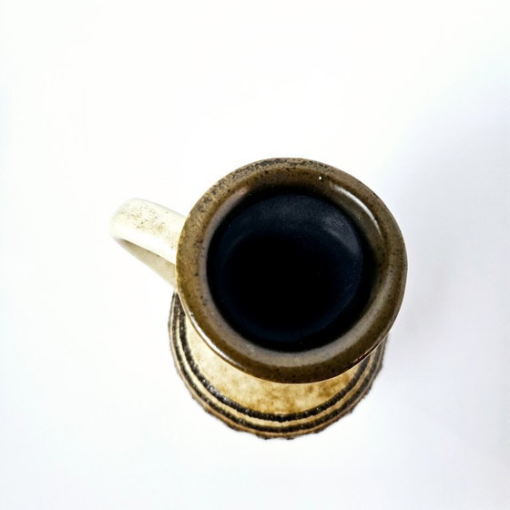 Image 1 of MidCentury East Germany HALDENSLEBEN Ceramic Fat Lava Vase | Brutalist Pottery From Germany | GDR Modern Home Decor 