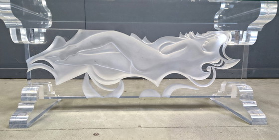 Image 1 of Acrylic coffee table by Fabian Art, 1980s