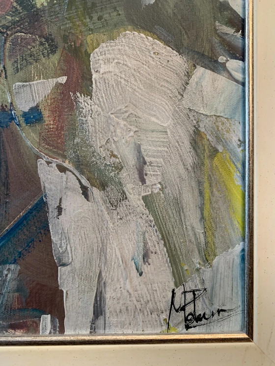 Dipinto a olio su tela 'Human Material' di Massimo Paterna, anni '90, Dipinti e disegni, Figuratief (foto 3 di 8)