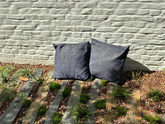 Image 1 of 6x coussins jeans fait main Boutique Vanhille Grubert