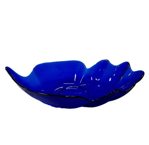 Vintage Bonbonschale aus Kobaltglas