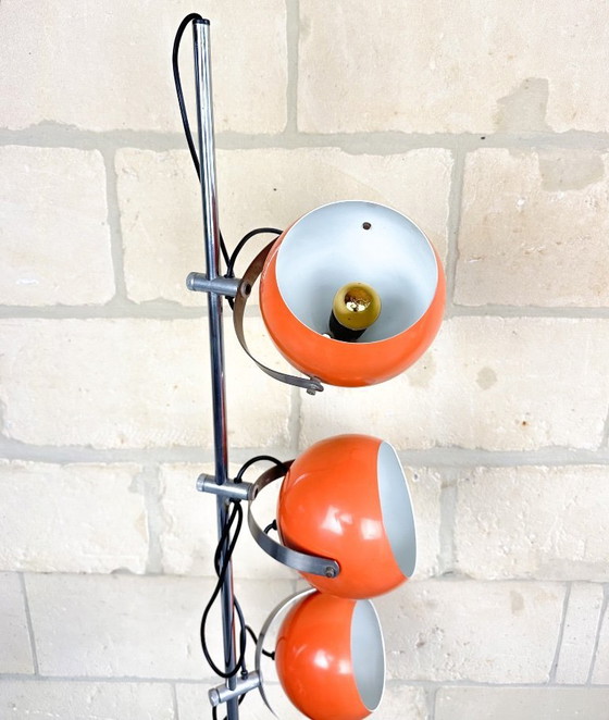 Image 1 of Vintage orange floor lamp