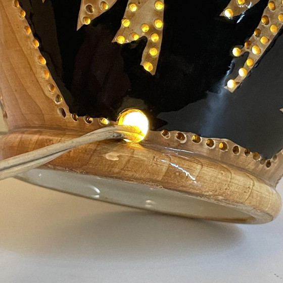 Lampada in ceramica per tealight di Grandjean Jourdan per Vallauris, 1960 – Portacandele (photo 12 of 15)