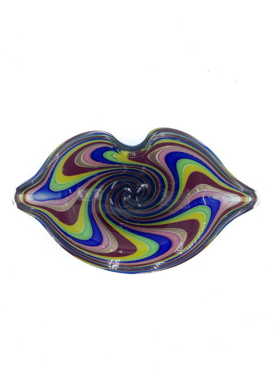 70s Multicolored Murano Glass Catchall, Decorative Objects, Multi Color (photo 2 of 4)