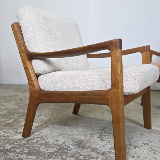 Image 1 of Deux fauteuils lounge danois vintage Ole Wanscher « Senator » des années 1960